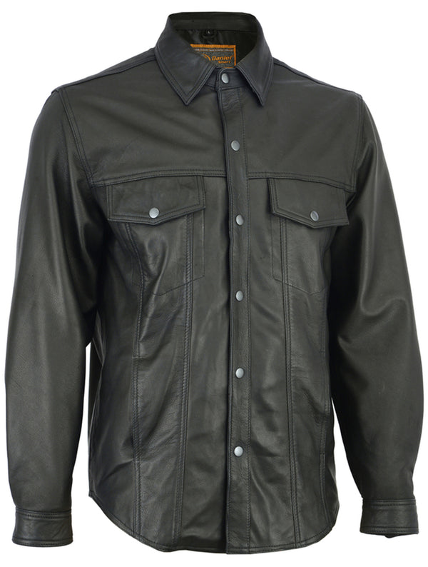 Men's Premium Lightweight Leather Shirt