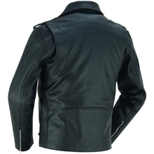 Economy Motorcycle Classic Biker Leather Jacket - Plain Sides