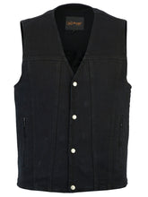 BK Men's Single Back Panel Concealed Carry Denim Vest