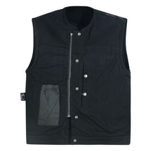 BK Concealed Snaps, Denim Material, Hidden Zipper, w/o Collar