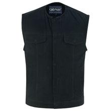 BK Concealed Snaps, Denim Material, Hidden Zipper, w/o Collar