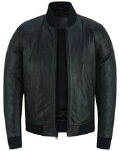 Men's Fashion Leather Bomber Jacket