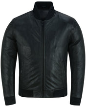 Men's Fashion Leather Bomber Jacket