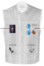 Men's Premium Perforated Single Back Panel Concealment Vest W/O