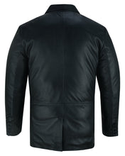 Trim Men's Sheep Skin Leather Blazer