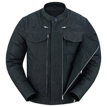 Men's Rough Rub-Off Raw Finish Denim Jacket