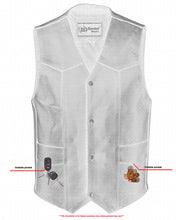 Traditional Single Back Panel Concealed Carry Vest