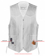 Traditional Single Back Panel Concealed Carry Vest