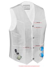 Men's Single Back Panel Concealed Carry Vest