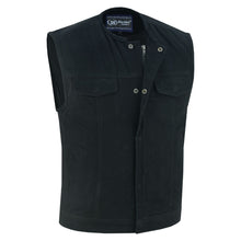 BK Concealed Snaps, Denim Material, Hidden Zipper, w/o Collar