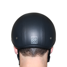 D.O.T. Daytona Skull Cap- Leather Covered