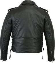 Men's Classic Side Lace Police Style M/C Jacket