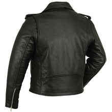 Men's Classic Plain Side Police Style M/C Jacket