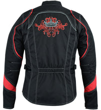 RD Women's Embroidered Crown Riding Jacket - Red