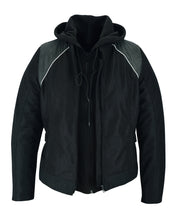 Women's Mesh 3-in-1 Riding Jacket (Black/Black Tone Reflective)