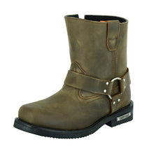 Men's Side Zipper Waterproof Boots- Brown