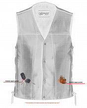 Men's Single Back Panel Concealed Carry Vest