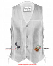 Men's Single Back Panel Concealed Carry Vest (Buffalo Nickel He