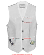 Men's Single Back Panel Concealed Carry Vest