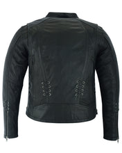 Women's Stylish Jacket with Grommet and Lacing Accents