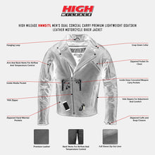 HMM517L Goatskin Lightweight MCJ with Dual Gun Pockets & Zip out Liner infographic